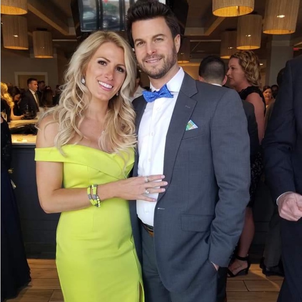 Stunning lime green cocktail dress